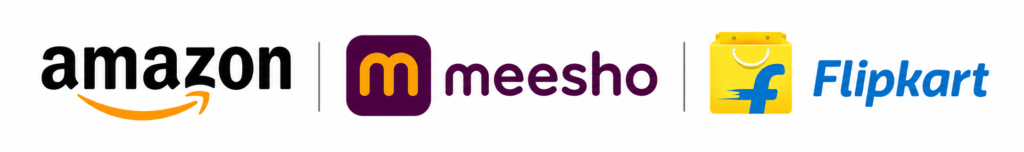 Amazon Meesho Flipkart